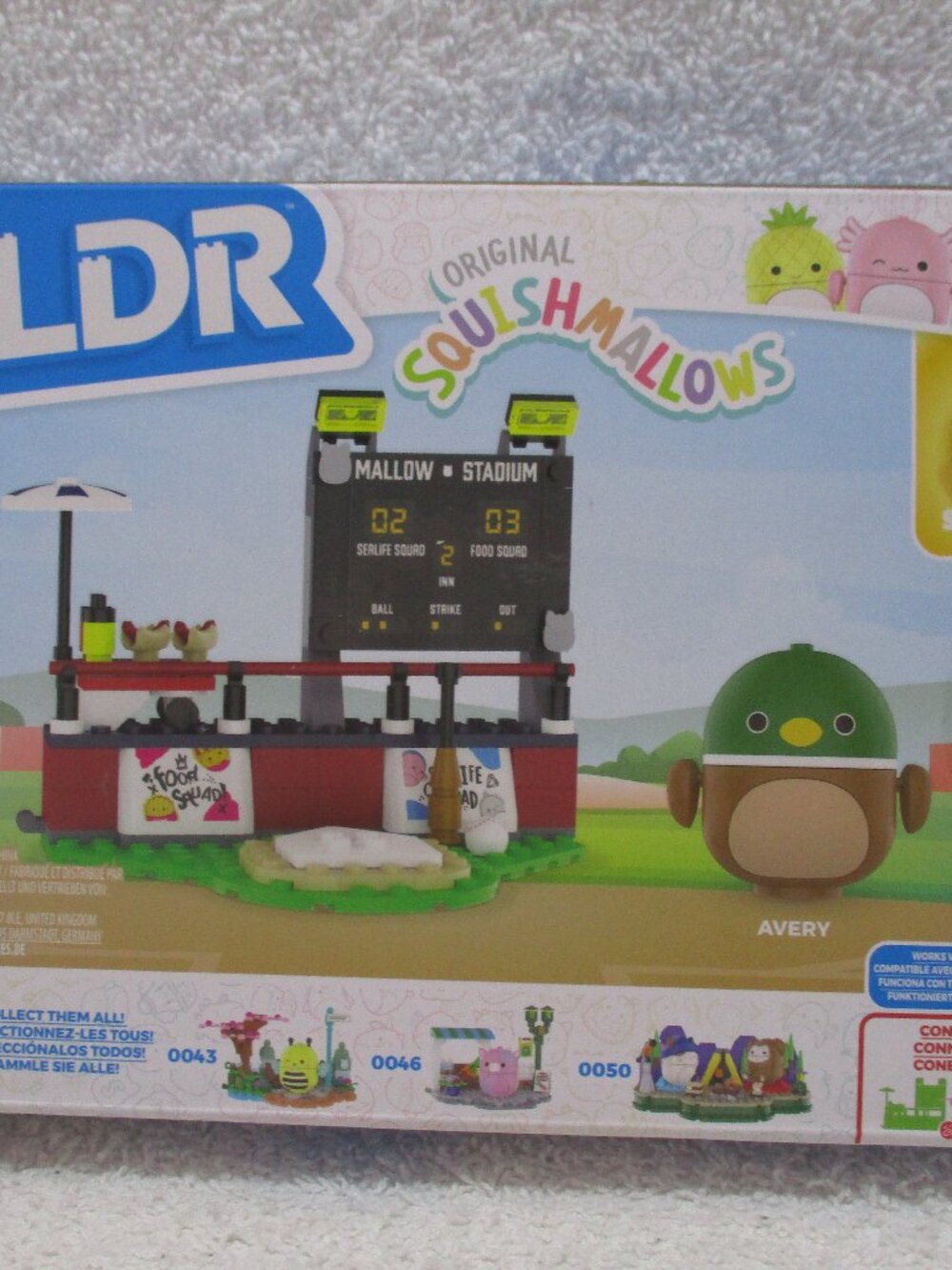 BLDR Original Squishmallows Avery's Ball Game #0044 Squishbrik Jazwares